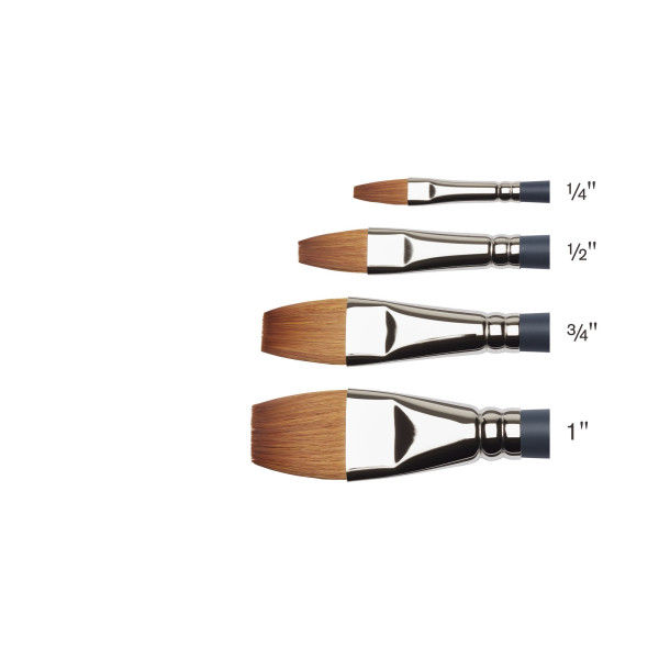 Pinceau plat court 25mm aquarelle professionnelle Winsor & Newton