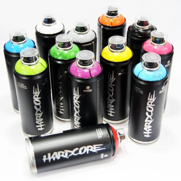 Lot 12 Bombes De Peinture Mtn Hardcore 2 - 400 ml (Amazon)