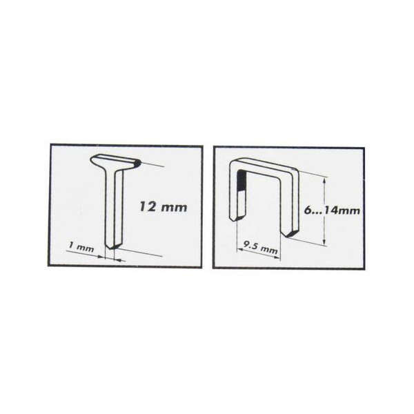 Lot de 1500 agrafes et 500 clous Cogex
