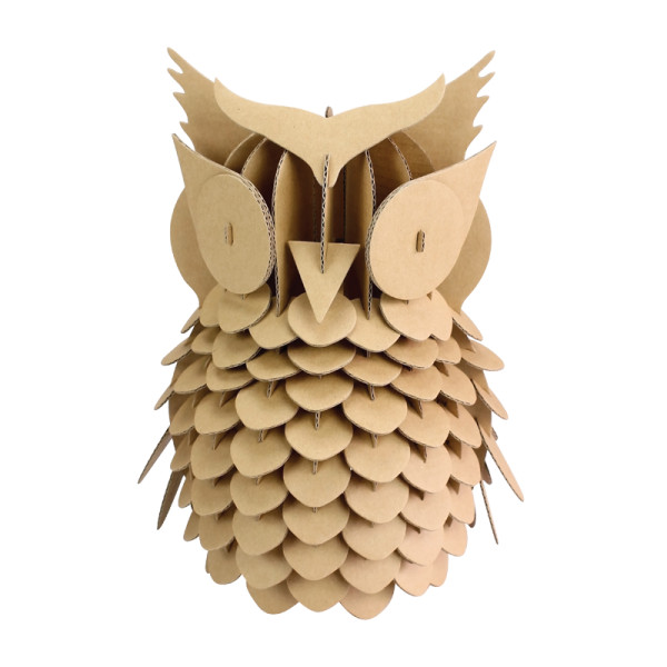 Hibou en carton à assembler