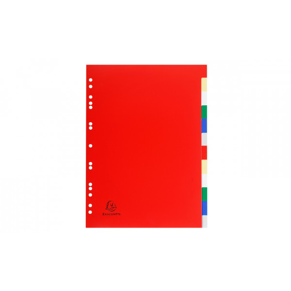Intercalaires Polypro - 12 Positions - A4 - Exacompta | Artmania