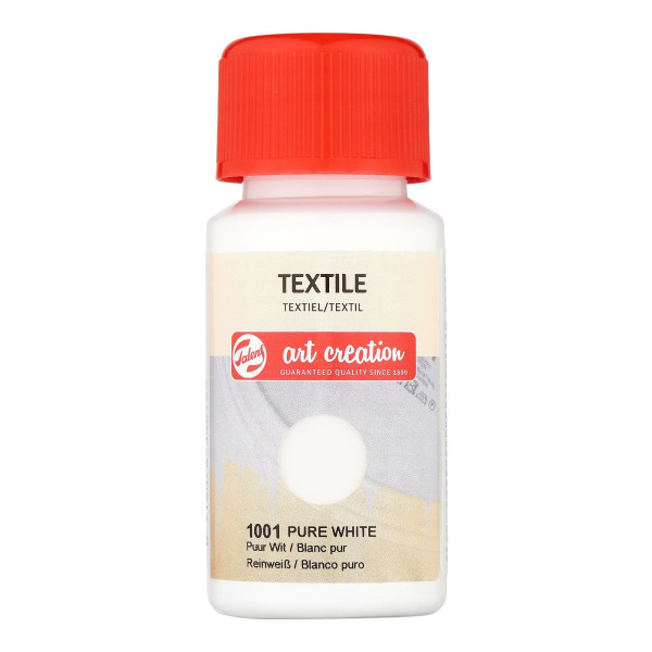 Peinture pour textile - blanc pur - Talens Art Creation - 50ml | Artmania