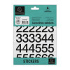 photo-Chiffres adhésifs - Stickers - Noires - 30mm hauteur - 2 planches - 0-9 + caractères spéciaux