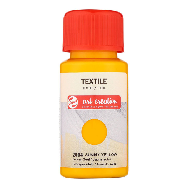Peinture pour textile - jaune soleil - Talens Art Creation - 50ml | Artmania
