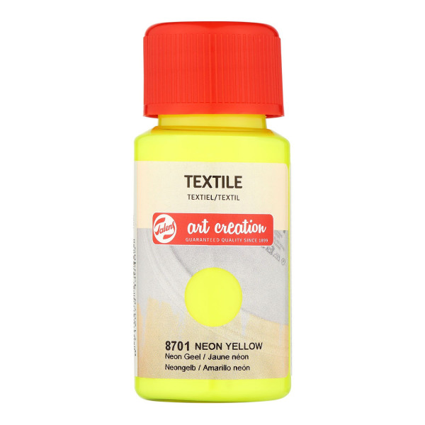 Peinture pour textile - jaune néon - Talens Art Creation - 50ml | Artmania