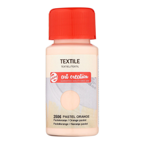 Peinture pour textile - orange pastel - Talens Art Creation - 50ml | Artmania