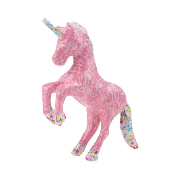 Mini kit Décopatch licorne feuilles pinceau et vernis colle