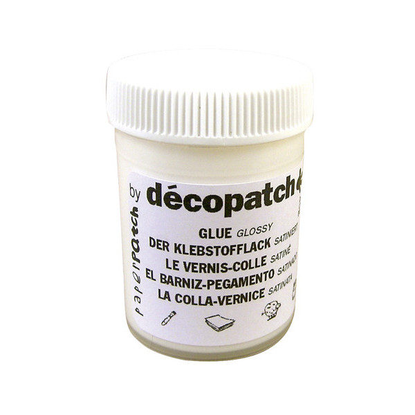 Mini kit Décopatch dinosaure feuilles pinceau et vernis colle