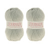 Lot de 2 pelotes Tourmaline gris - 100% acrylique - 50g/200m - Distrifil | Artmania