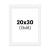 photo-Passe-partout - Blanc - 20x30cm - Photo 13x18cm - Pour cadre - Encadrement