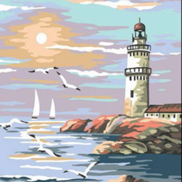 Kit canevas 30 x 40 cm Seg de Paris modèle le phare
