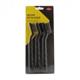 Lot de 3 brosses métalliques manche en plastique Cogex