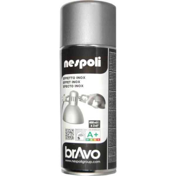 Bombe de peinture professionnelle Nespoli - effet inox 400ml