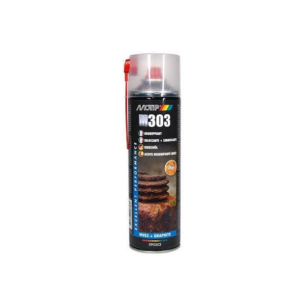 Bombe aérosol dégrippant MoS2 M303 Motip 500ml
