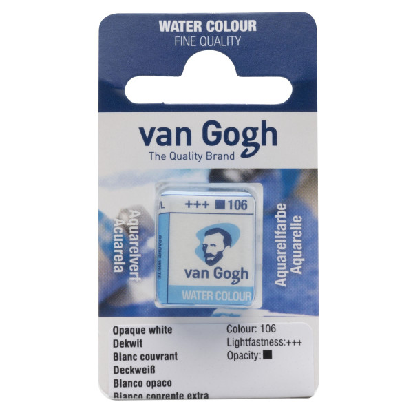 photo-Peinture aquarelle - Blanc couvrant - 106 - Fine - Godet - Van Gogh
