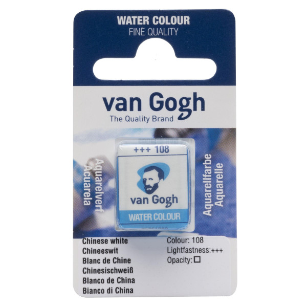 photo-Peinture aquarelle - Blanc de Chine - 108 - Fine - Godet - Van Gogh