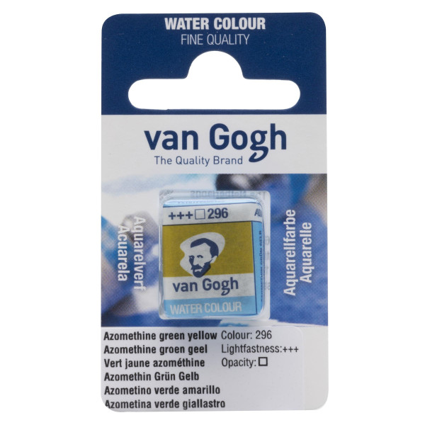 photo-Peinture aquarelle - Vert jaune Azométhine - 296 - Fine - Godet - Van Gogh