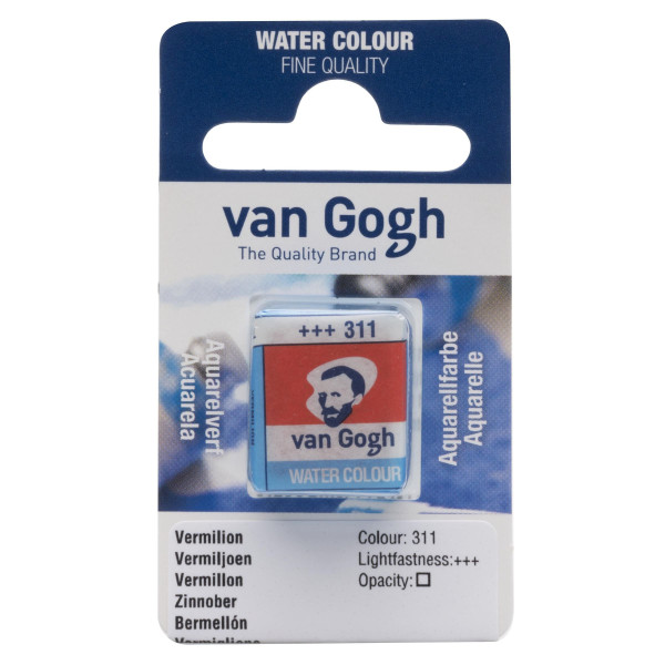 photo-Peinture aquarelle - Vermillon - 311 - Fine - Godet - Van Gogh