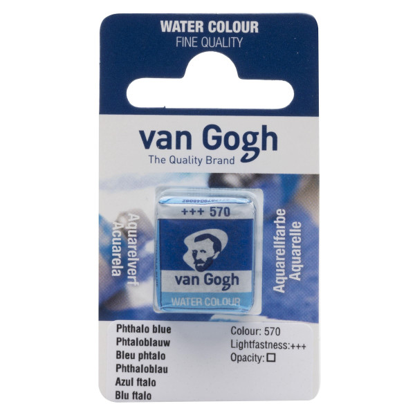 Peinture aquarelle van Gogh godet Bleu phtalo 570
