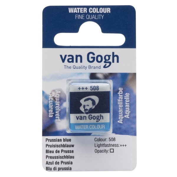 photo-Peinture aquarelle - Bleu de Prusse - 508 - Fine - Godet - Van Gogh