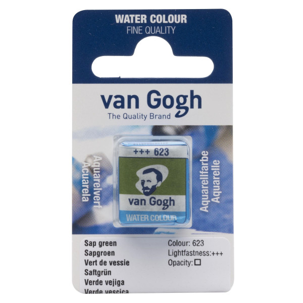 photo-Peinture aquarelle - Vert de vessie - 623 - Fine - Godet - Van Gogh