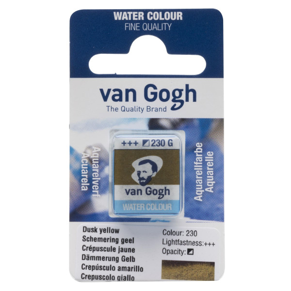 photo-Peinture aquarelle - Crépuscule jaune - 230 - Fine - Godet - Van Gogh