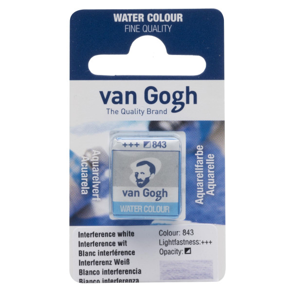 photo-Peinture aquarelle - Blanc interférence - 843 - Fine - Godet - Van Gogh