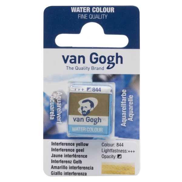 photo-Peinture aquarelle - Jaune interférence - 844 - Fine - Godet - Van Gogh