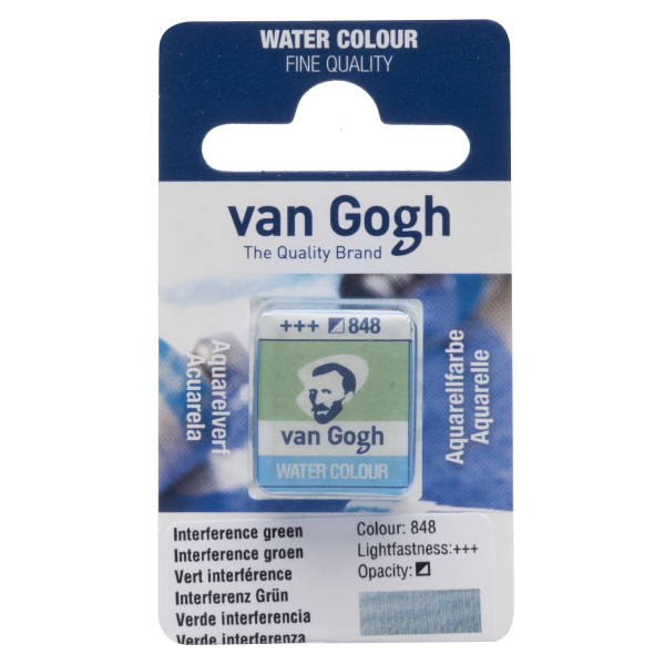 Peinture aquarelle van Gogh godet Vert Interférence 848