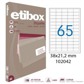 Lot de 3 boîtes 6500 étiquettes n°65 Etibox Apli 102042
