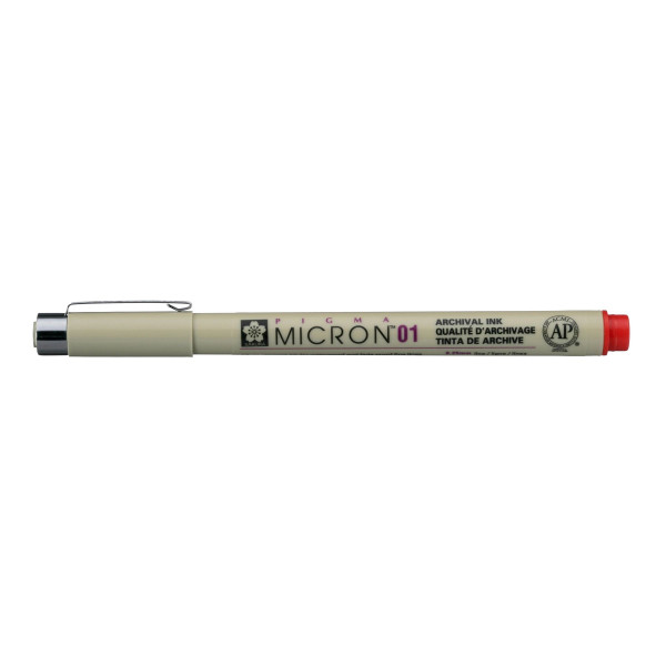 Feutre Pigma Micron 01 Sakura pointe extra fine 0.25mm rouge