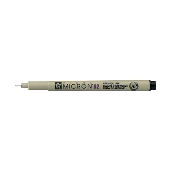 Lot de 10 feutres Pigma Micron et Graphic noir pointes de 0,05 à 3mm