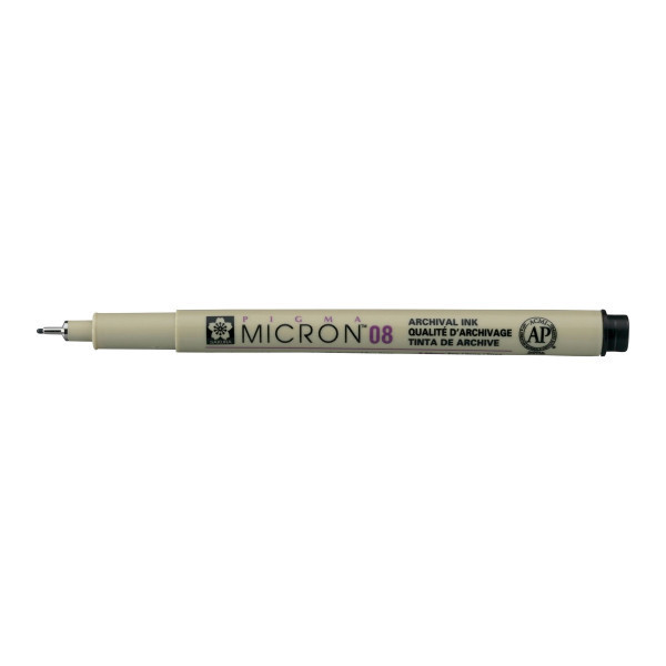 Lot de 10 feutres Pigma Micron et Graphic noir pointes de 0,05 à 3mm