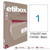 Lot de 3 boîtes 100 étiquettes n°1 Etibox Apli 119760