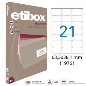 Lot de 10 boites de 2100 Étiquettes Etibox Apli 119761