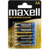4 piles AA LR6 Maxell Super Alkaline