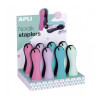 Agrafeuse de bureau ergonomique Apli coloris pastel agrafe 40 feuilles