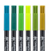 Etui de 6 feutres pinceaux Koi Coloring Brush Pen Botanic colours Sakura