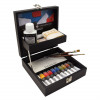 Coffret en bois 10 tubes de peinture à l'huile extra fine Sennelier et accessoires