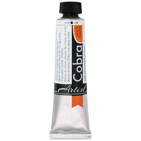 photo-Peinture à l'huile - Cobra - Artist - Blanc de titane - 118 - Tube de 40ml