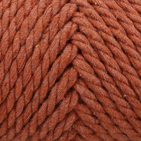 Pelote de fil pour macramé Anchor Crafty coton polyester rouge brique