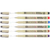6 feutres Pigma Micron 01 Sakura pointe extra fine 0.25mm assortiment