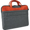 Pochette ordinateur pc portable 15,6 pouces gris avec poignées Cristo