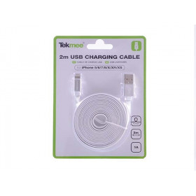 Câble pour Iphone 2 mètres blanc Tekmee