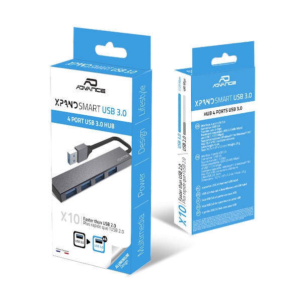 Hub 4 ports USB 3.0 Xpand Smart USB3.0 Advance
