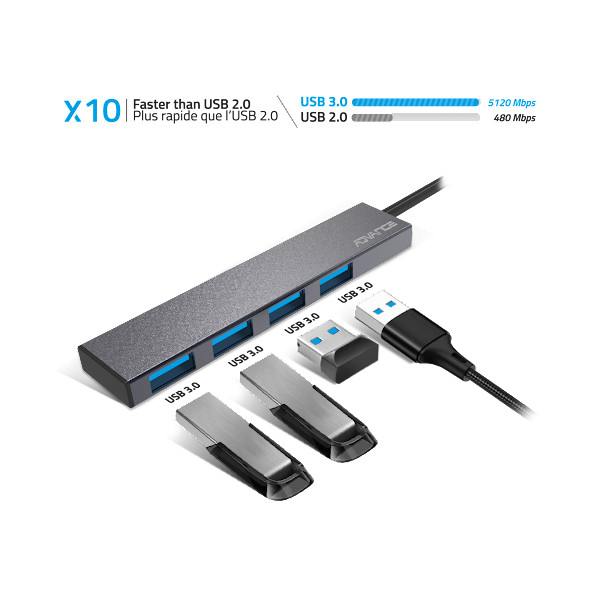 Hub 4 ports USB 3.0 Xpand Smart USB3.0 Advance