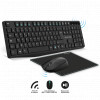 Pack clavier souris tapis sans fil pour ordinateur pc Advance Elite Wireless Combo