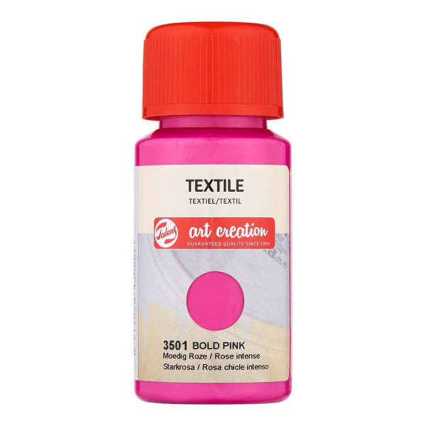 Peinture pour textile soie - rose intense - Talens Art Creation - 50ml | Artmania