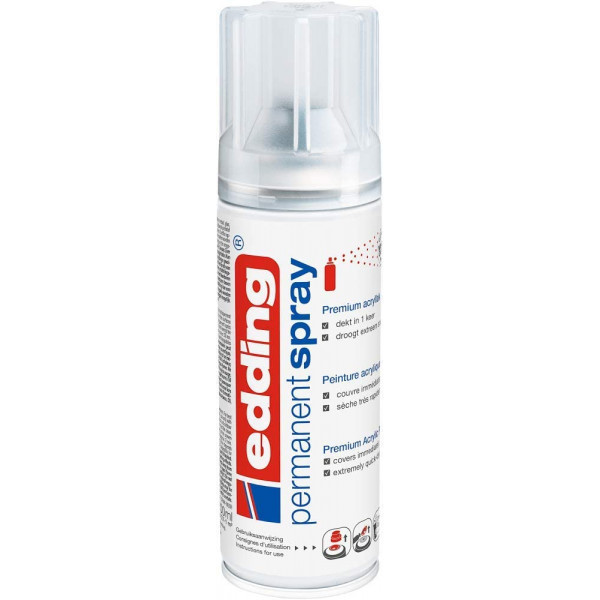 Bombe de peinture acrylique permanent Edding 5200 vernis mat transparent
