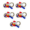 Lot de 5 dévidoirs en métal + 2 rouleaux de rubans adhésif Tesa Basic Havane